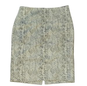 (3/$30) Ann Taylor Snakeskin Print Pencil Skirt Size 6